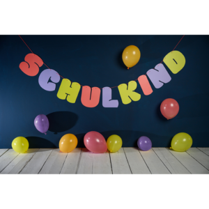 Ava&Yves Girlande 'Schulkind, koralle'